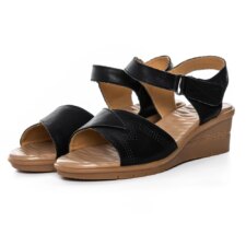 Sandale Dama cu Talpa Joasa 22002S Negru | Formazione