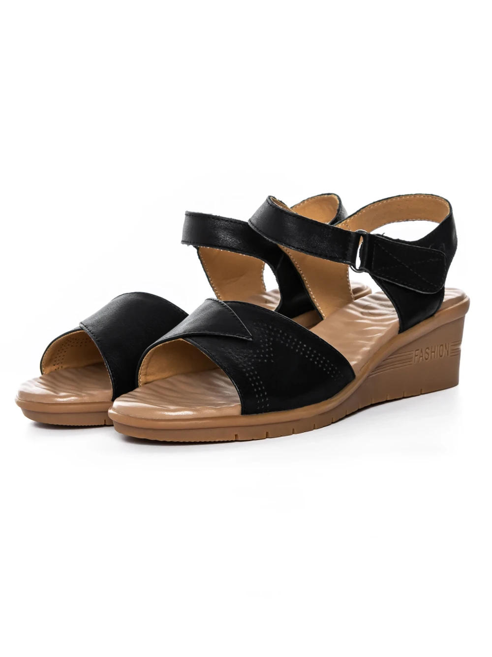 Sandale Dama cu Talpa Joasa 22002S Negru | Formazione 1 Sandale Dama cu Talpa Joasa 22002S Negru | Formazione