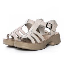 Sandale Dama cu Talpa Joasa 246609T Crem | Formazione