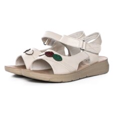 Sandale Dama cu Talpa Joasa 246613T Crem | Formazione