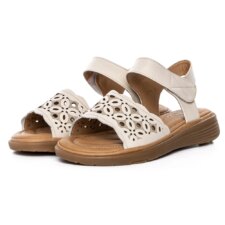 Sandale Dama cu Talpa Joasa 33177 Crem | Formazione