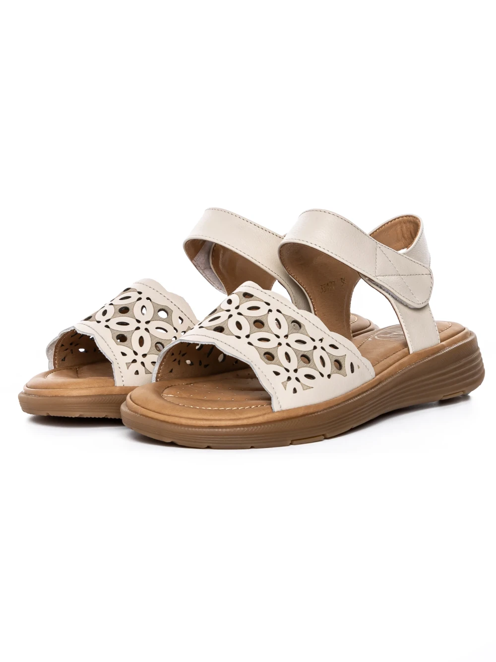 Sandale Dama cu Talpa Joasa 33177 Crem | Formazione 1 Sandale Dama cu Talpa Joasa 33177 Crem | Formazione