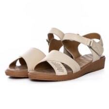 Sandale Dama cu Talpa Joasa 52033 Crem | Formazione