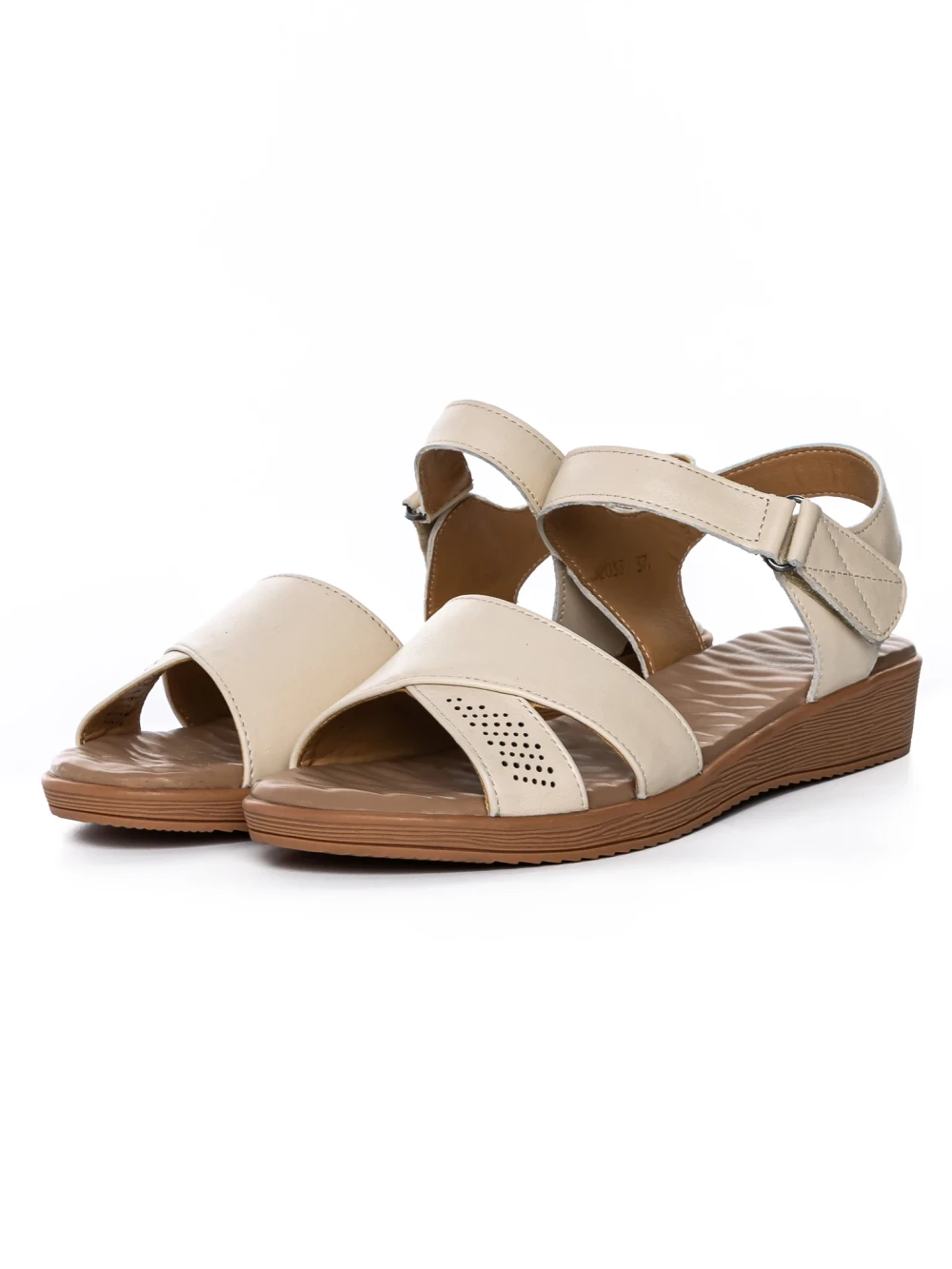 Sandale Dama cu Talpa Joasa 52033 Crem | Formazione 1 Sandale Dama cu Talpa Joasa 52033 Crem | Formazione