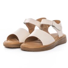 Sandale Dama cu Talpa Joasa 53301 Crem | Berliner