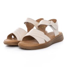 Sandale Dama cu Talpa Joasa 53303 Crem | Berliner