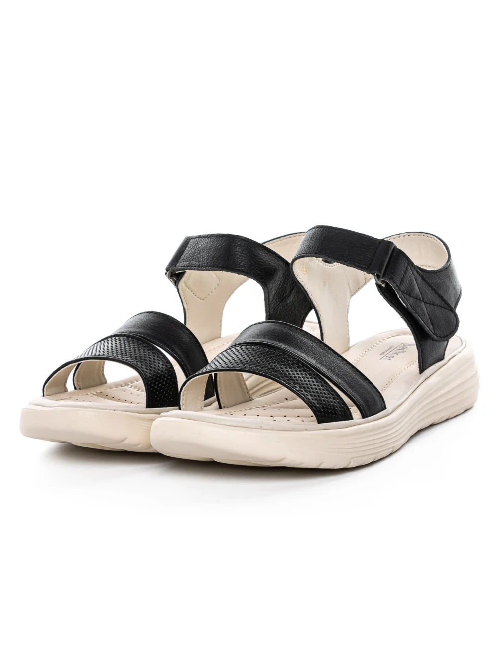 Sandale Dama cu Talpa Joasa 56687 Negru | Berliner 1 Sandale Dama cu Talpa Joasa 56687 Negru | Berliner