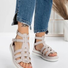 Sandale Dama cu Talpa Joasa 5GZ8 Roz | Mei