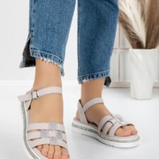 Sandale Dama cu Talpa Joasa 5GZ9 Roz | Mei