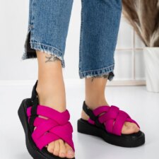 Sandale Dama cu Talpa Joasa 5H17 Rose | Mei