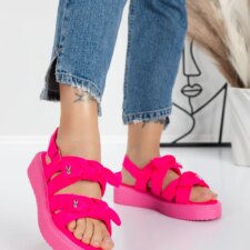 Sandale Dama cu Talpa Joasa 5H29 Rose | Mei