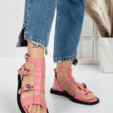 Sandale Dama cu Talpa Joasa 5SY2 Rosu | Mei