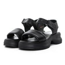 Sandale Dama cu Talpa Joasa 82605 Negru | Berliner