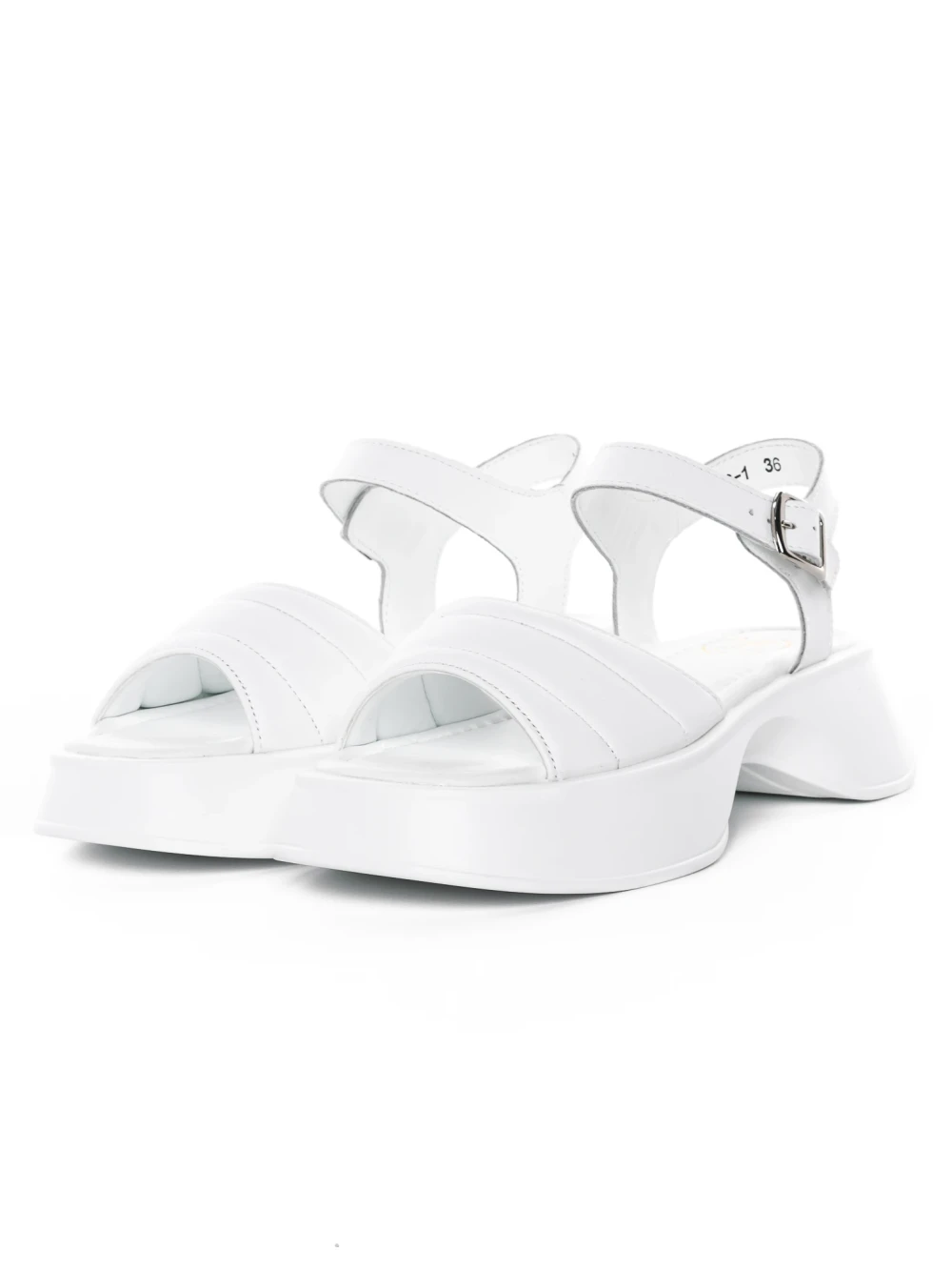 Sandale Dama cu Talpa Joasa K249-1 Alb | Formazione 1 Sandale Dama cu Talpa Joasa K249-1 Alb | Formazione