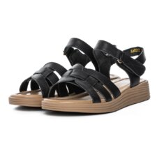 Sandale Dama cu Talpa Joasa KM8282 Negru | Formazione