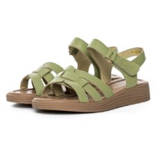 Sandale Dama cu Talpa Joasa KM8282 Verde | Formazione