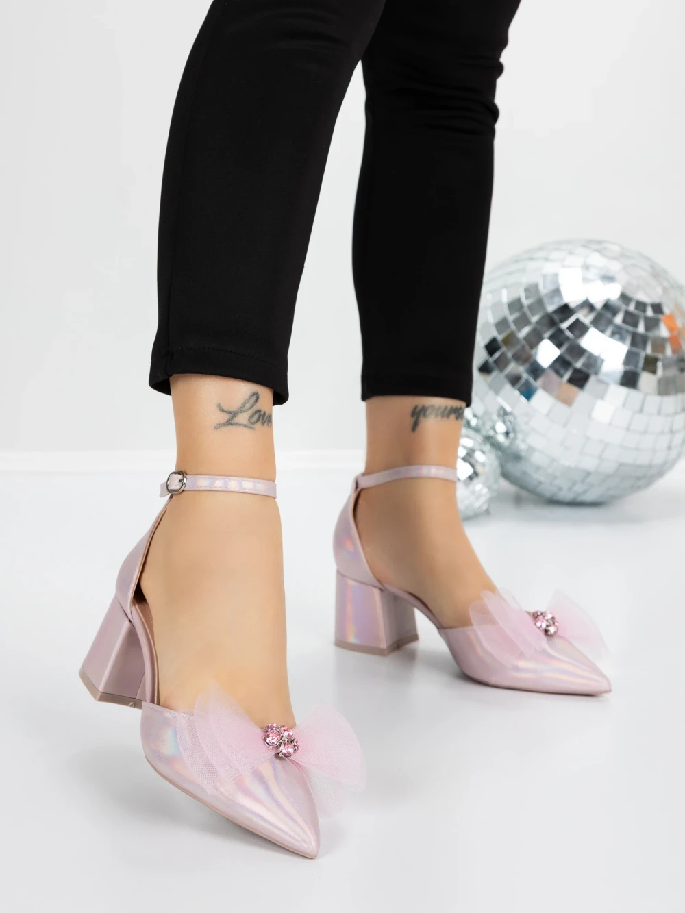 Sandale Dama cu Toc Gros 5XKK7 Champagne | Mei 1 Sandale Dama cu Toc Gros 5XKK7 Champagne | Mei