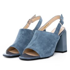 Sandale Dama cu Toc Gros K24095-7893 Albastru | Advancer
