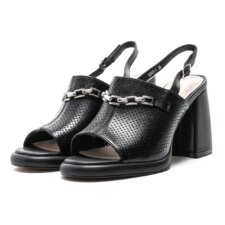 Sandale Dama cu Toc Gros K347-1 Negru | Advancer
