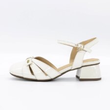 Sandale Dama cu Toc gros 30071 Crem | Advancer