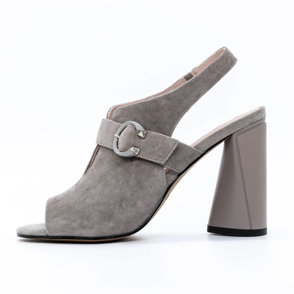 Sandale Dama cu Toc gros K389-2R Gri | Advancer 1 Sandale Dama cu Toc gros K389-2R Gri | Advancer