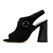 Sandale Dama cu Toc gros K389-2R Negru | Advancer