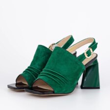 Sandale Dama cu Toc gros K4340-3722A Verde Jose Simon