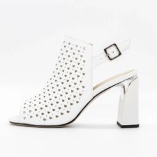 Sandale Dama cu Toc gros K596-80 Alb | Advancer