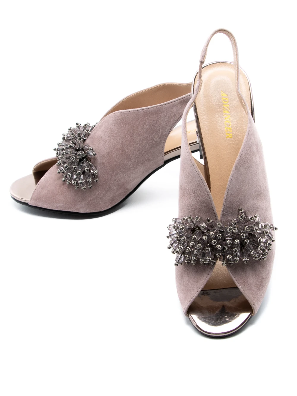 Sandale Dama cu Toc gros KD815-2C Maro deschis Jose Simon 1 Sandale Dama cu Toc gros KD815-2C Maro deschis Jose Simon