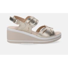 Sandale Din Piele Cu Platforma Si Bareta