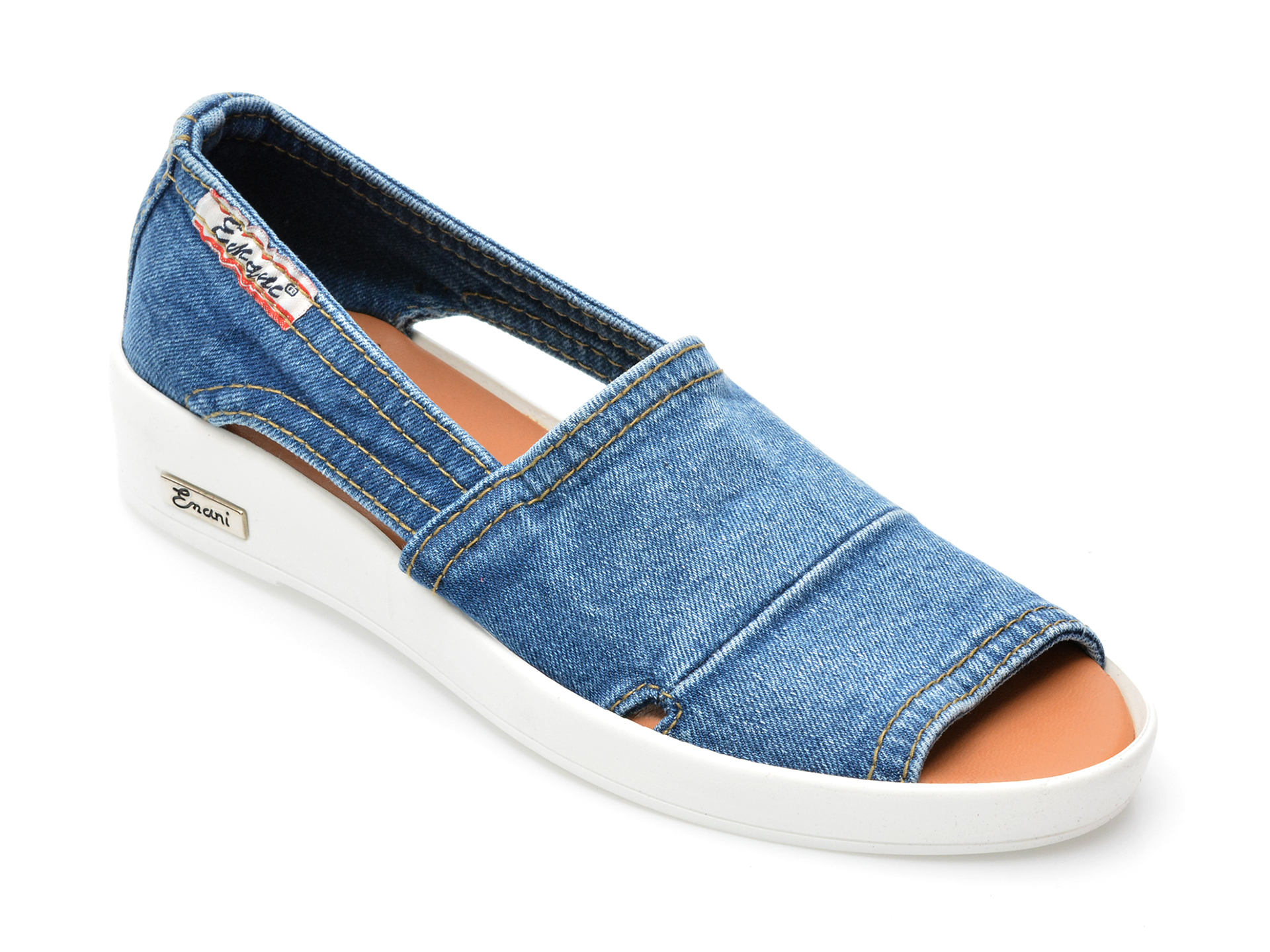 Sandale EMANI albastre, 2010, din material textil 1 Sandale EMANI albastre