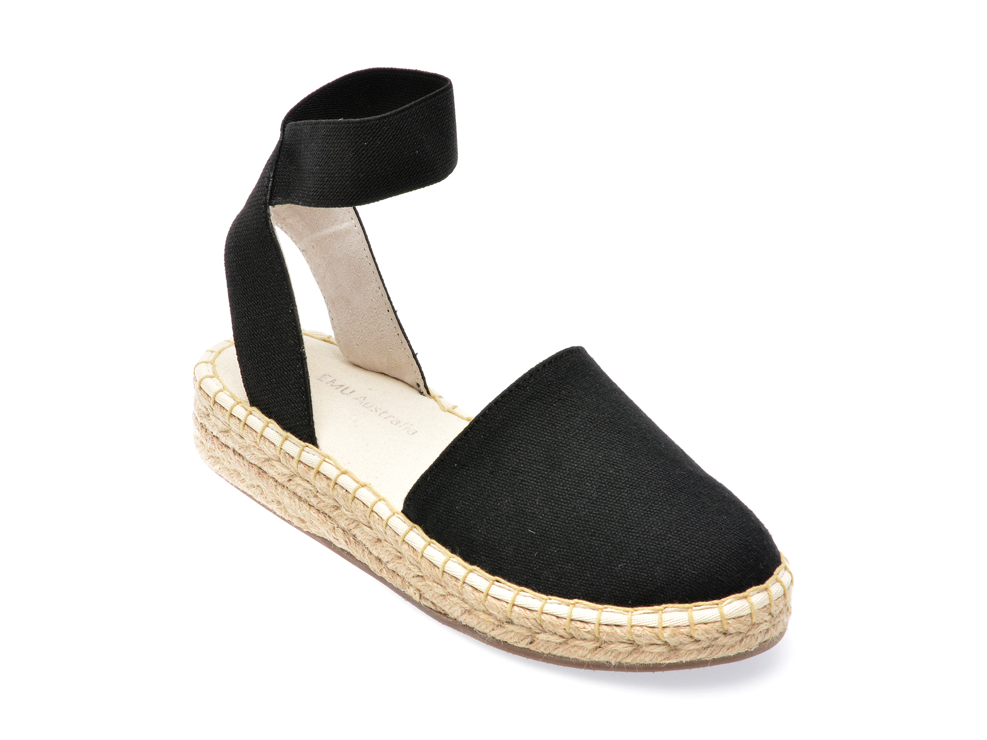 Sandale EMU negri, 12872, din material textil 1 Sandale EMU negri