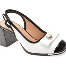 Sandale EPICA alb-negru