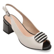 Sandale EPICA alb-negru