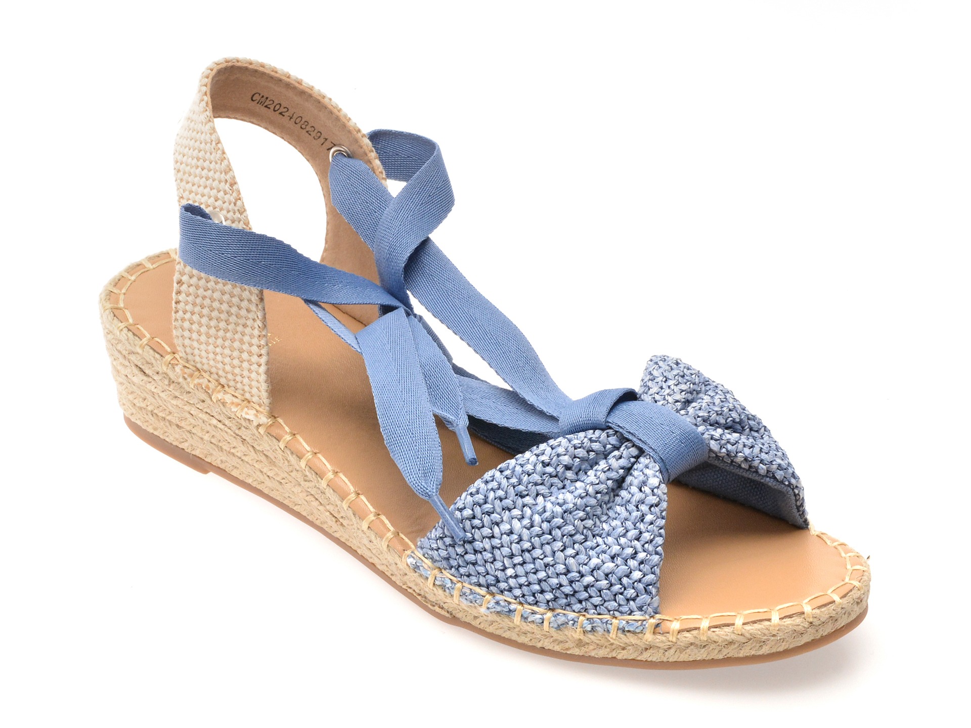 Sandale EPICA albastre, 82917, din material textil 1 Sandale EPICA albastre