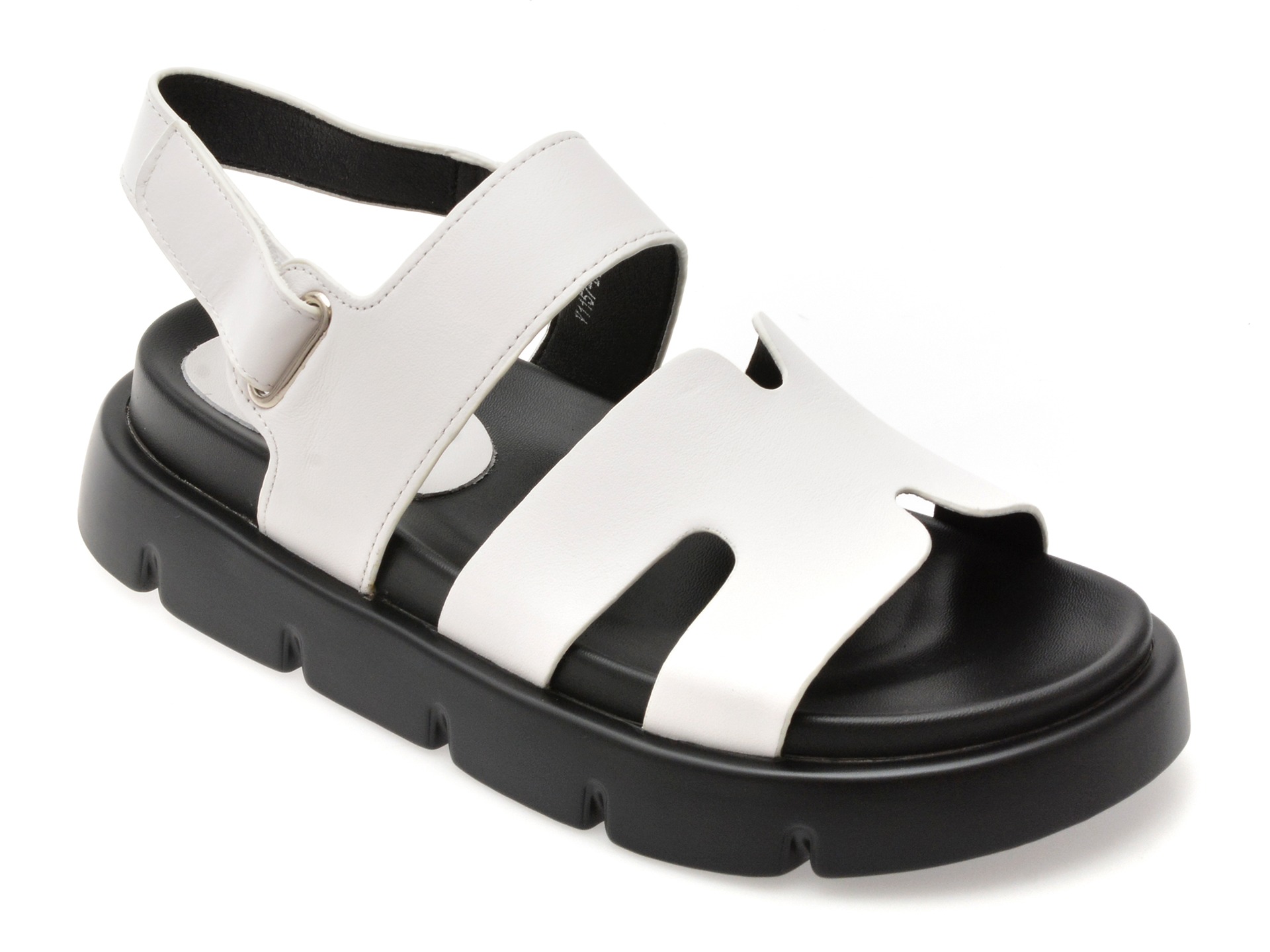 Sandale EPICA albe, 1157D32, din piele naturala 1 Sandale EPICA albe