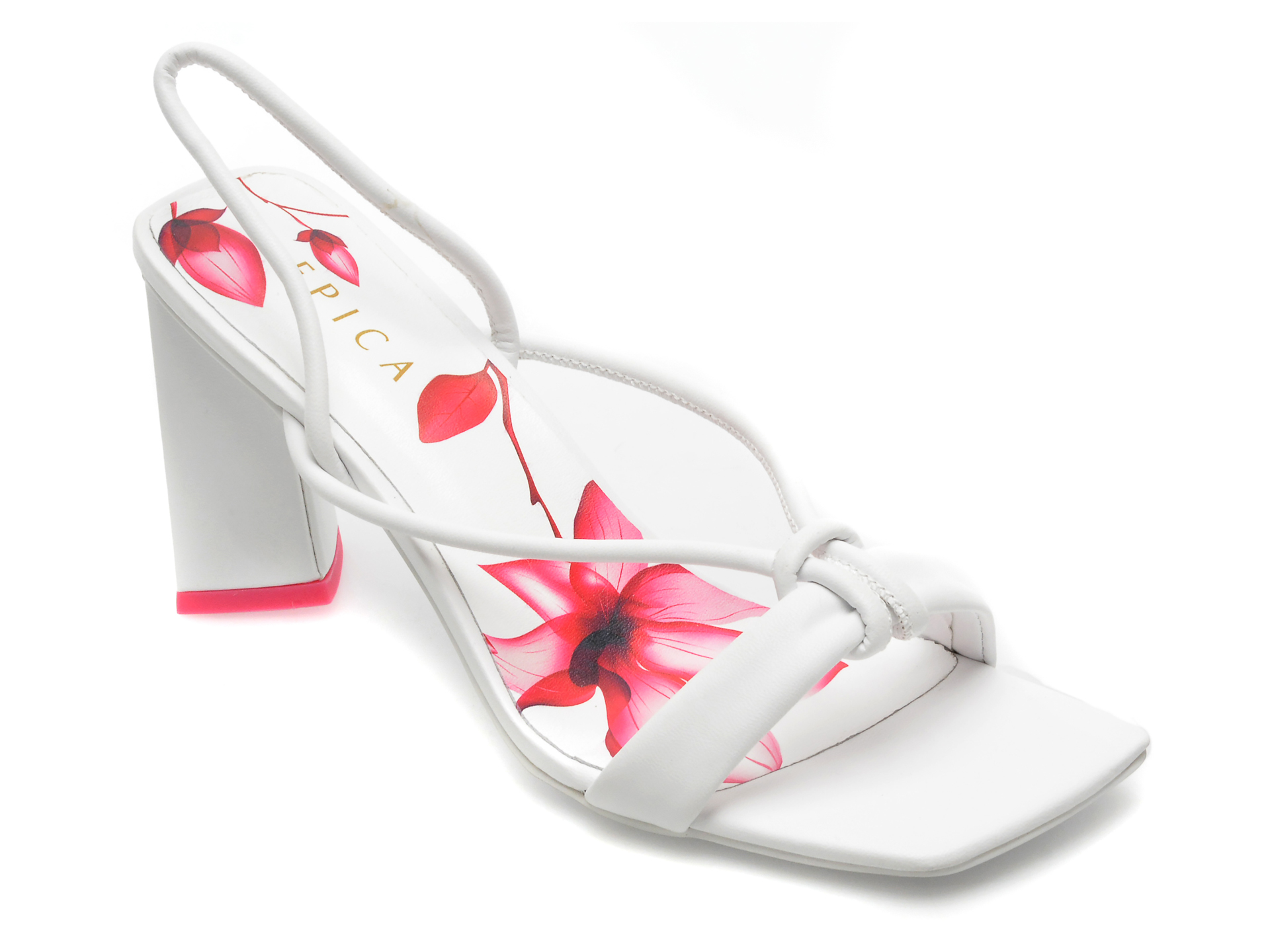 Sandale EPICA albe, 2818640, din piele naturala 1 Sandale EPICA albe