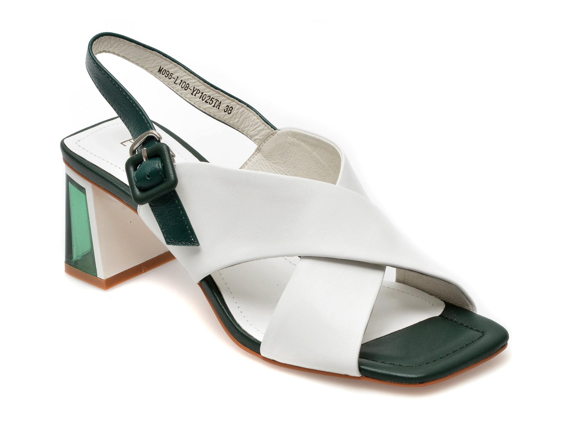 Sandale EPICA albe, 95108, din piele naturala 1 Sandale EPICA albe