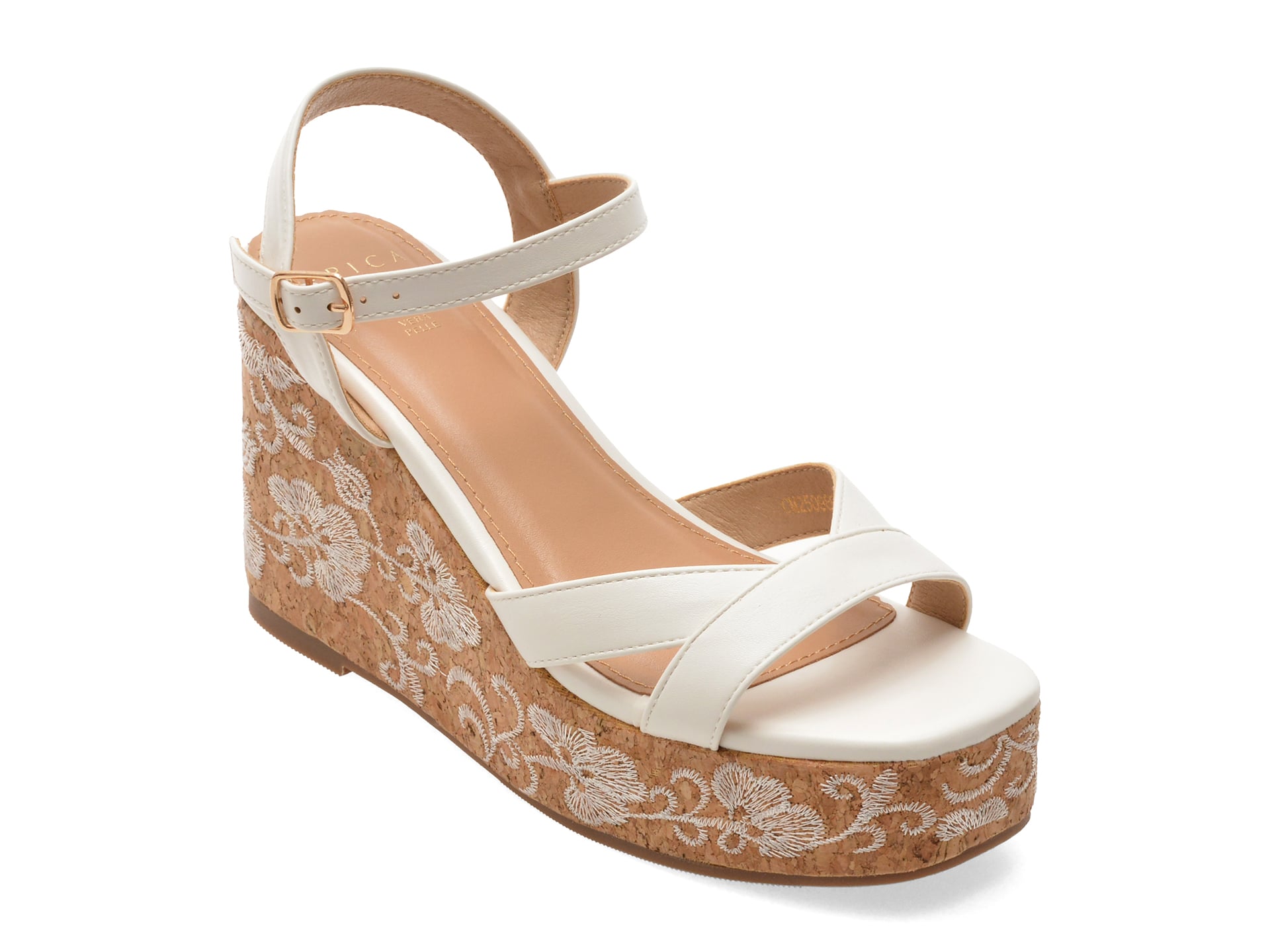 Sandale EPICA albe, 989, din piele ecologica 1 Sandale EPICA albe