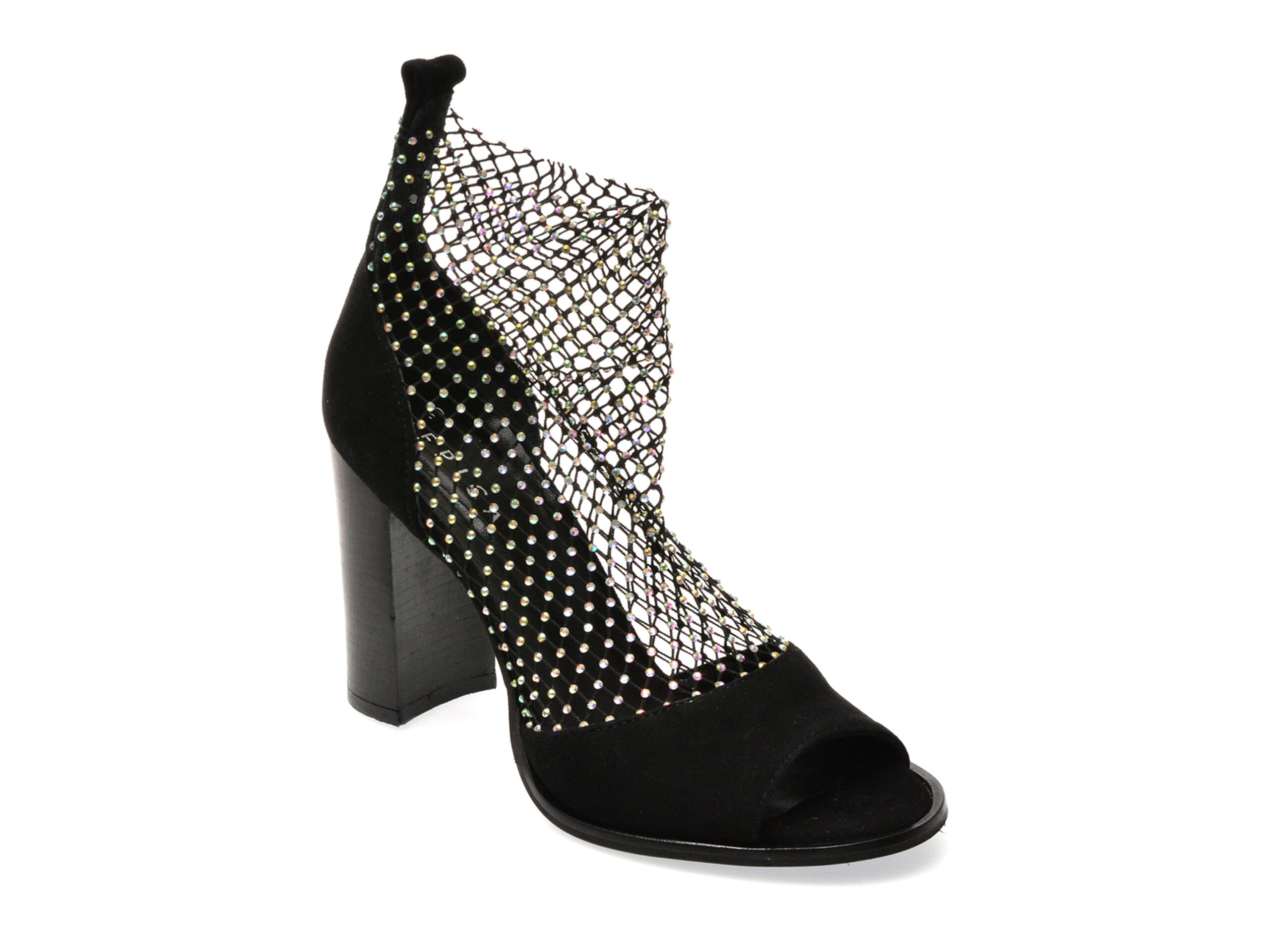 Sandale EPICA argintii, 101, din material textil 1 Sandale EPICA argintii