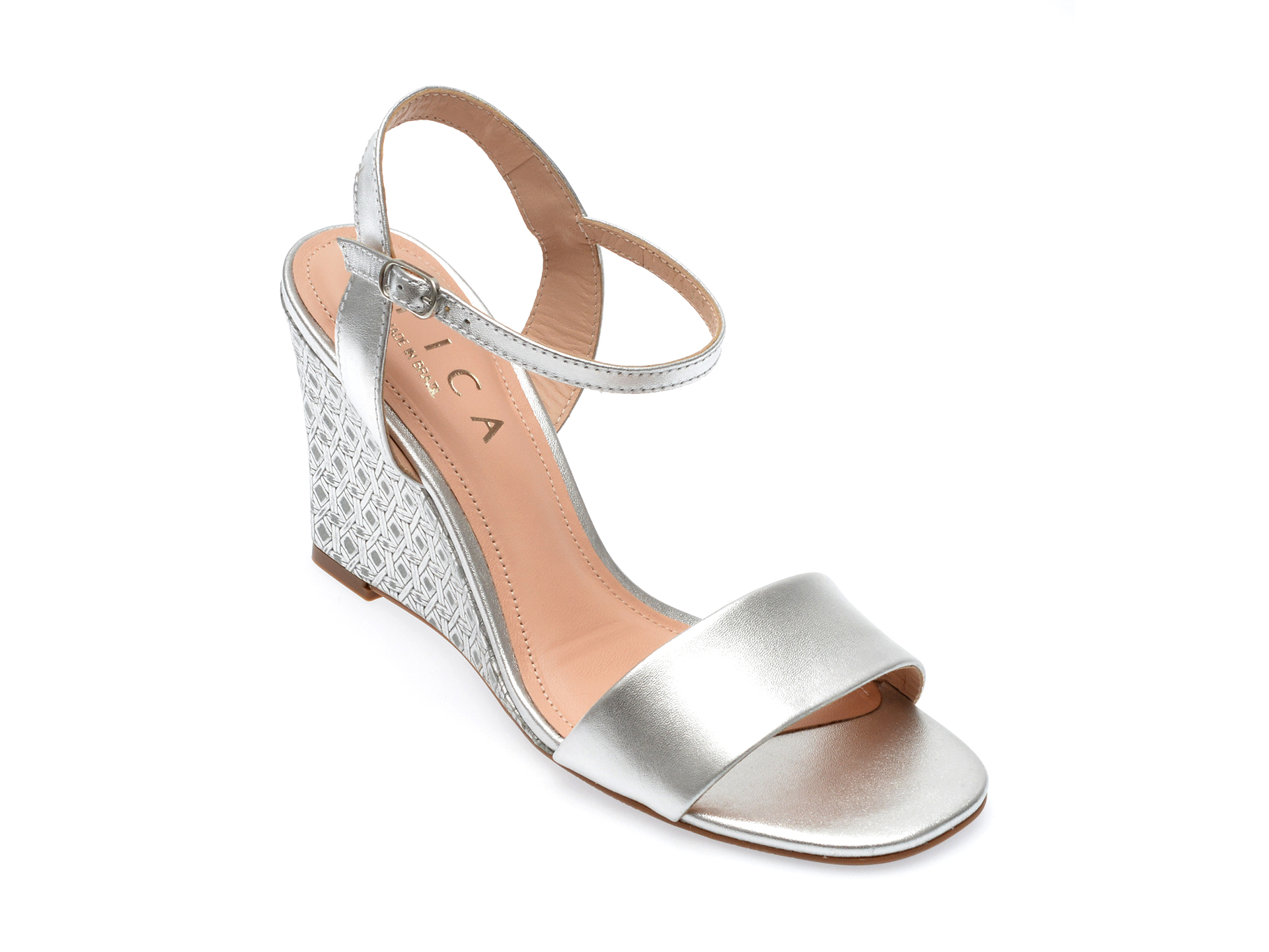 Sandale EPICA argintii, 1087237, din piele naturala 1 Sandale EPICA argintii