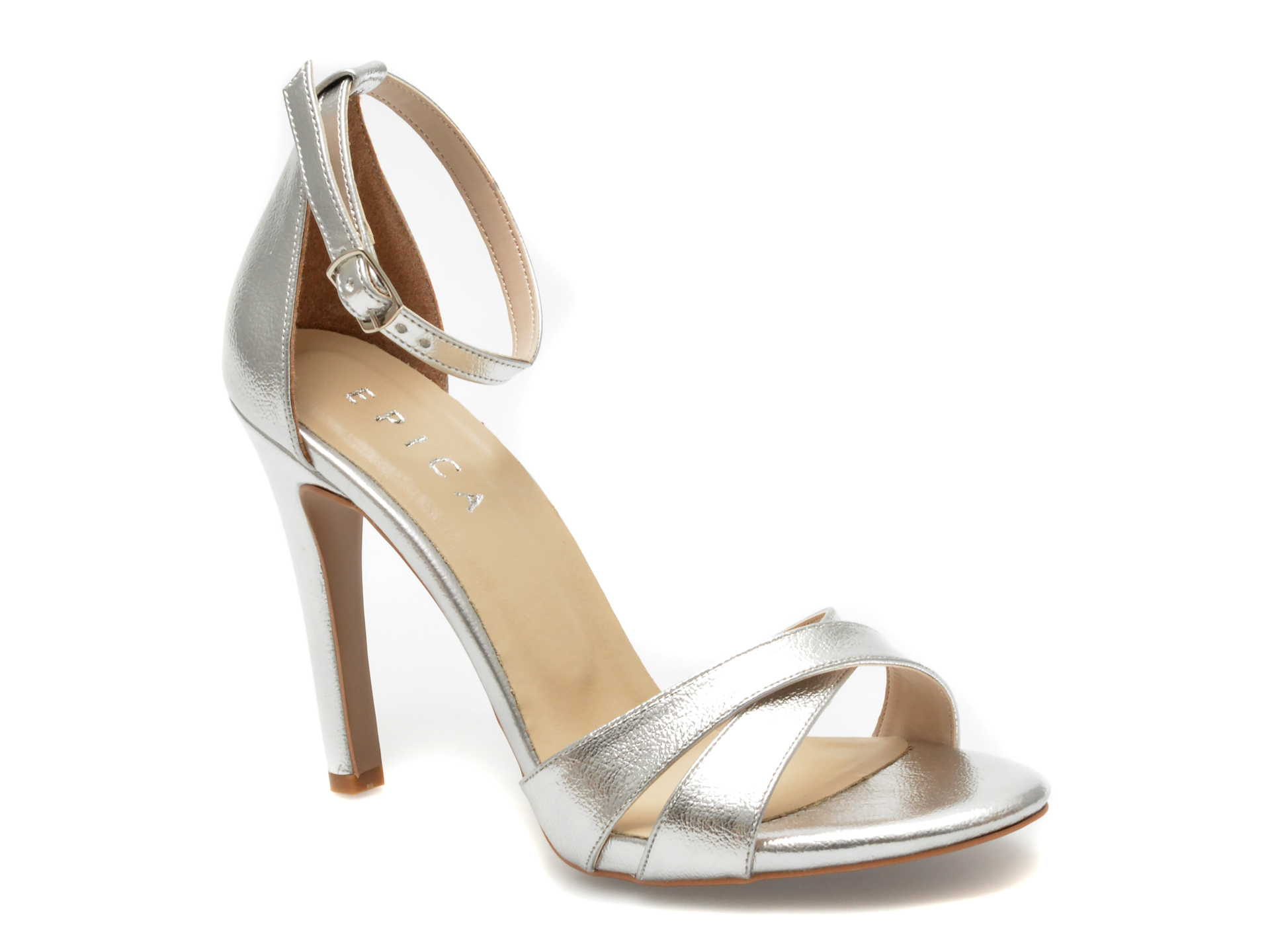 Sandale EPICA argintii, 22207, din piele ecologica 1 Sandale EPICA argintii