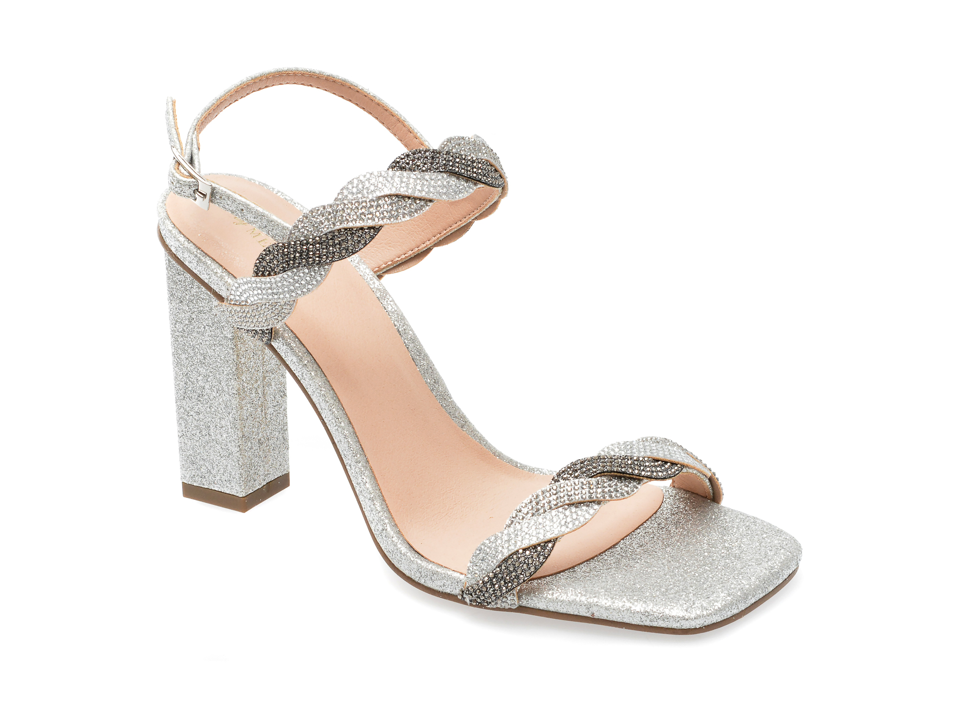 Sandale EPICA argintii, 239500, din piele ecologica 1 Sandale EPICA argintii