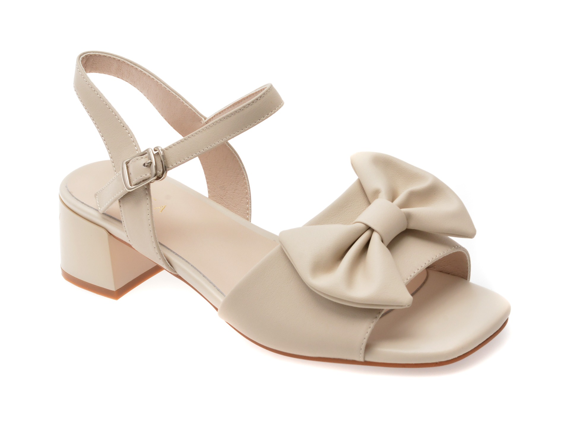 Sandale EPICA bej, 1295D29, din piele naturala 1 Sandale EPICA bej