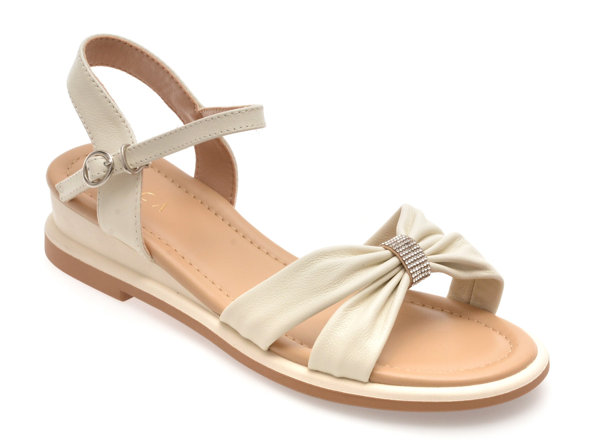 Sandale EPICA bej, 1367H11, din piele naturala 1 Sandale EPICA bej