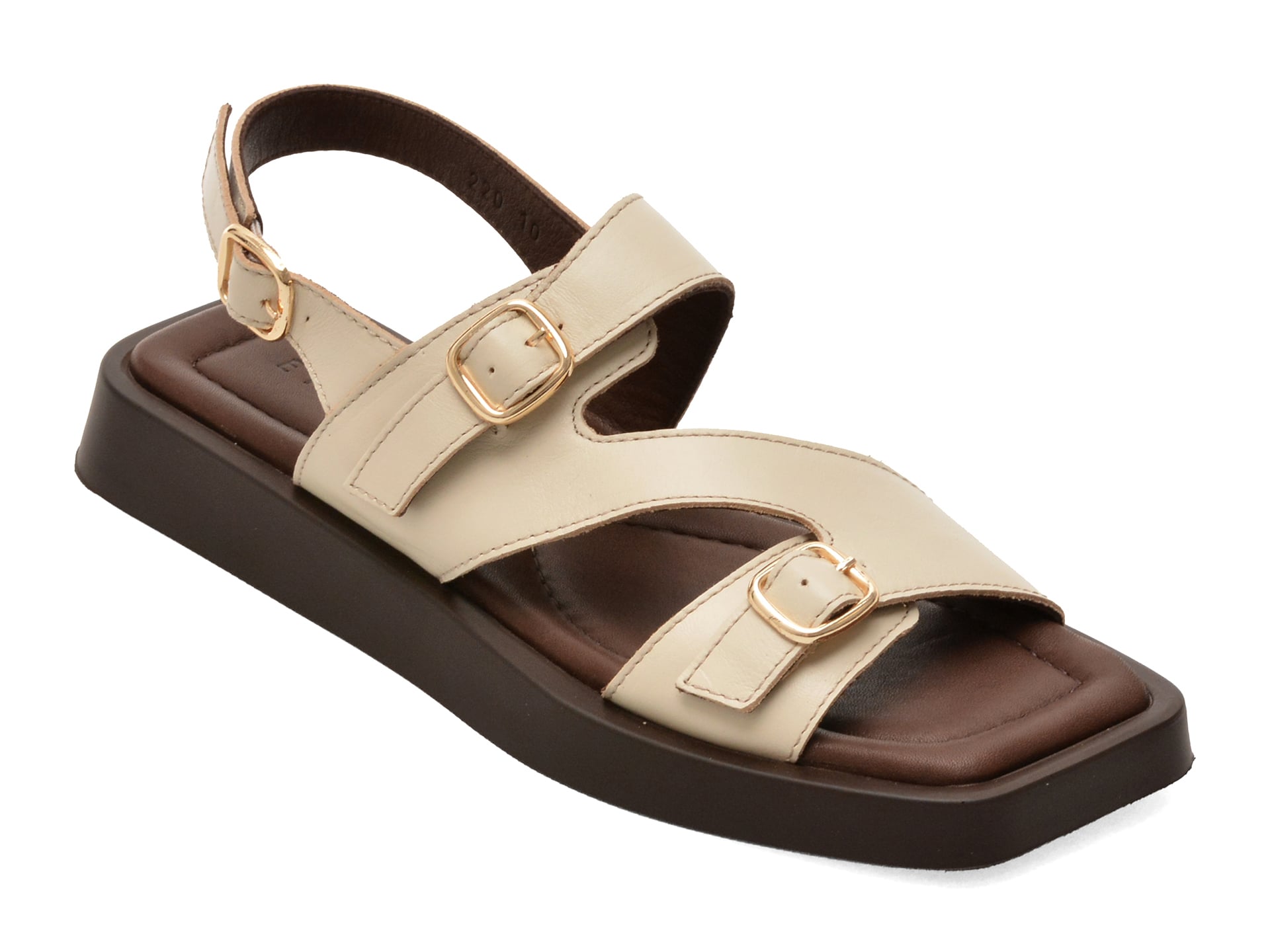 Sandale EPICA bej, 426220, din piele naturala 1 Sandale EPICA bej