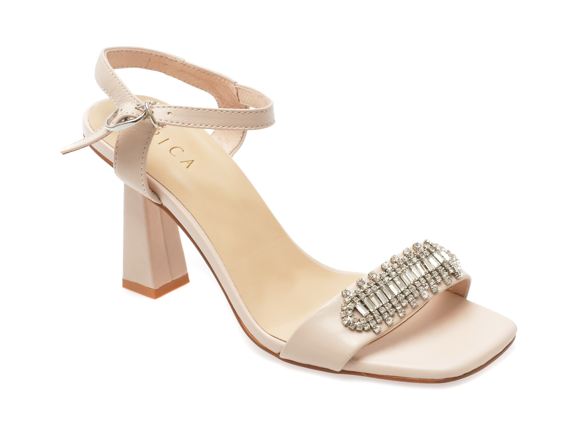 Sandale EPICA bej, 46001L, din piele naturala 1 Sandale EPICA bej