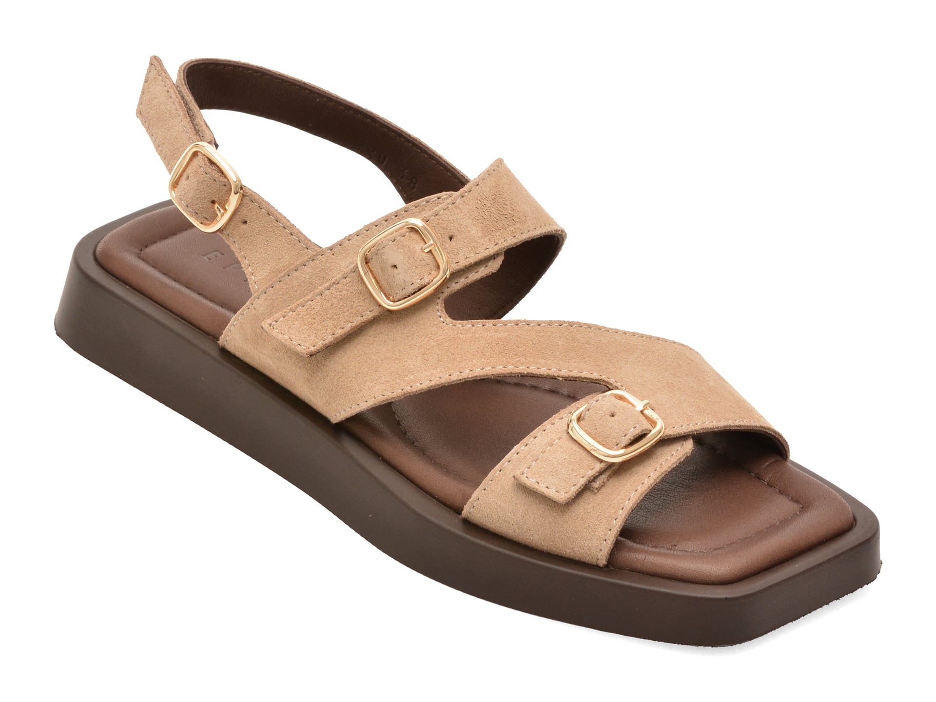 Sandale EPICA gri, 426220, din piele intoarsa 1 Sandale EPICA gri