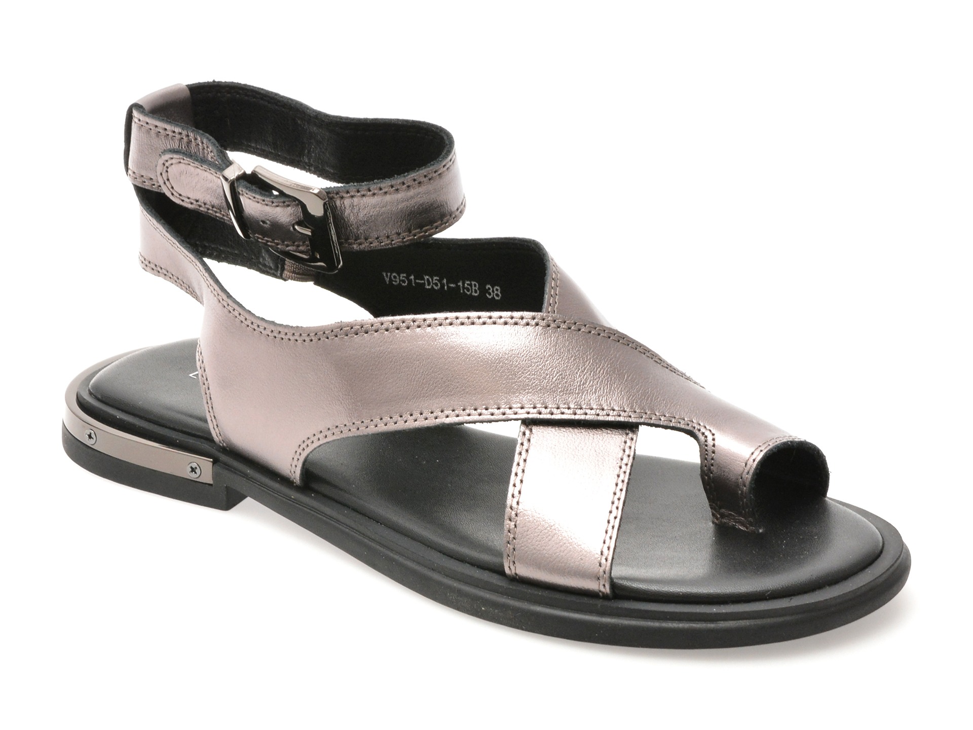 Sandale EPICA gri, V951D51, din piele naturala 1 Sandale EPICA gri