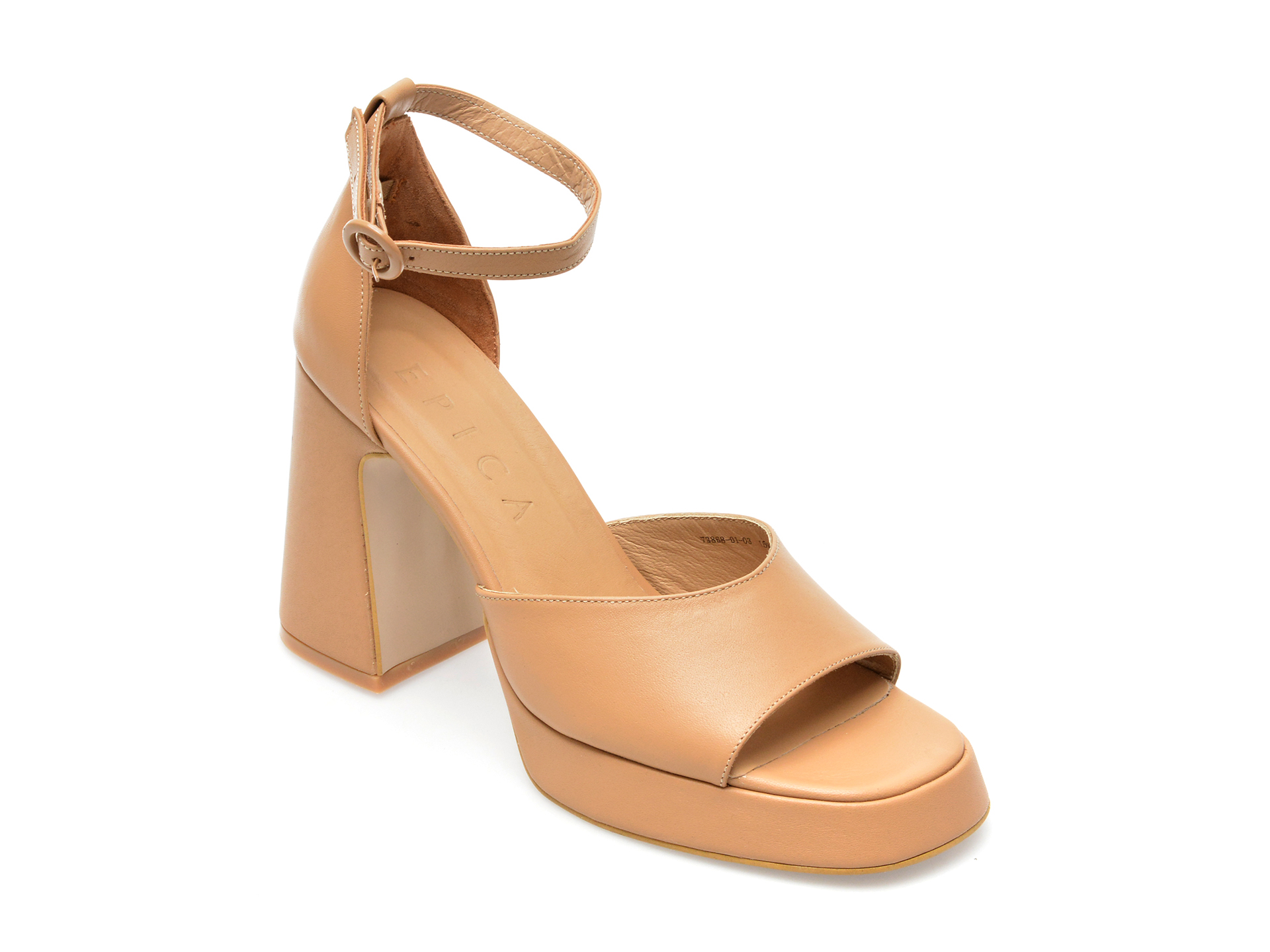 Sandale EPICA maro, 184, din piele naturala 1 Sandale EPICA maro